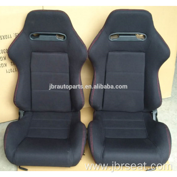 Adjustable cloth Black fabric sports racing seat